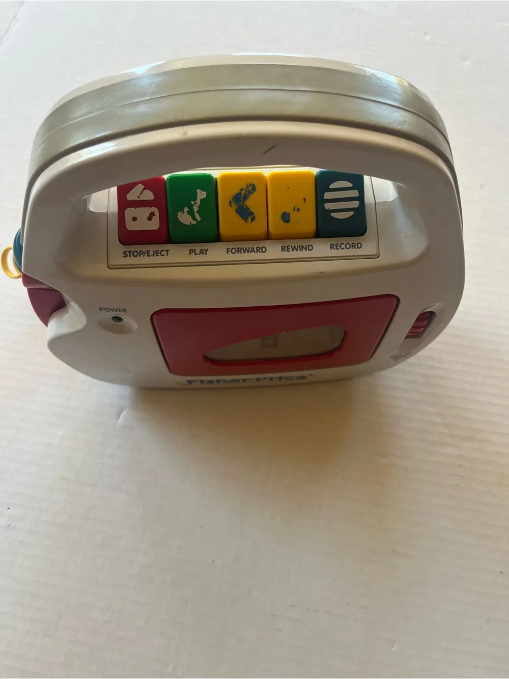 Fisher price Vtg cassette player with microphone untested